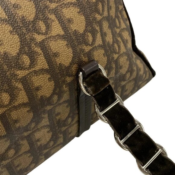 Auth DIOR/ChristianDior Trotter,Romantic CPF44864 Dark Brown Brown PVC Leather - Picture 8 of 16